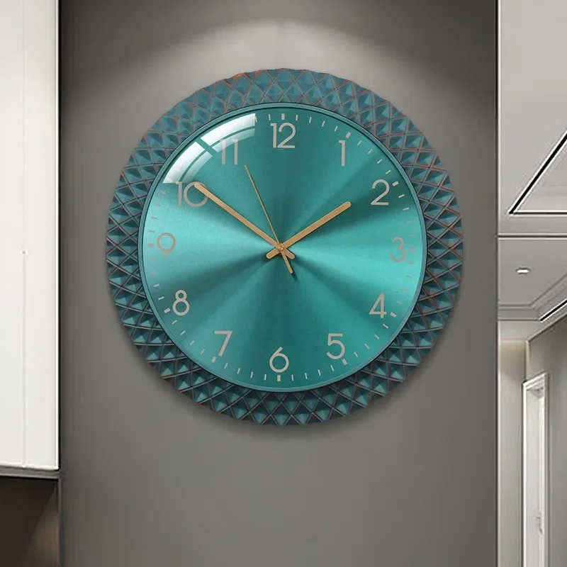Retro Wall Clock Decorative Wall Watch Silent Luxury Aesthetic Large Clocks Minimalist Elegant Living Room Watches Home Decor