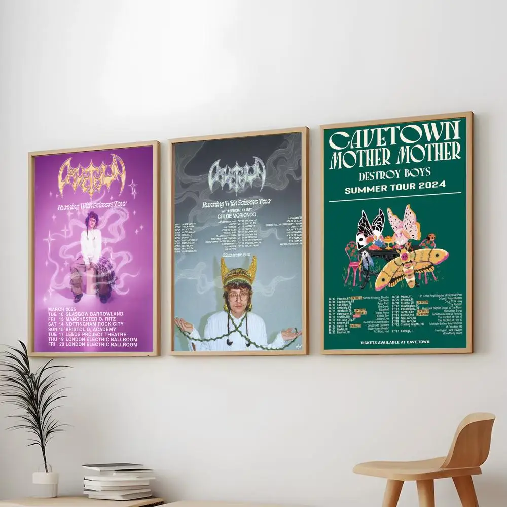 Singer C-Cavetown cozy indie Painting Calligraphy Modern Canvas Wall Art Print Stylish Bedroom Cafe Home Decor Gift