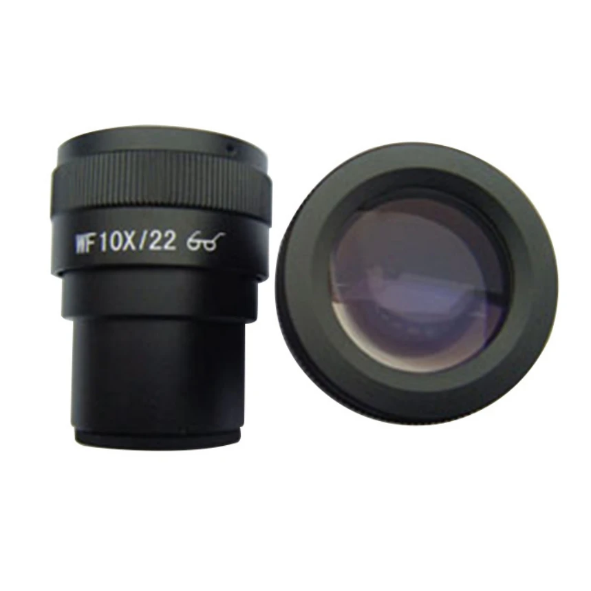 

10X 22mm Binoculars Stereo Microscope Eyepiece Wide Field Cocular Adjustable Visibility Eye Glass Ocular Lens 30mm Mount for Lab