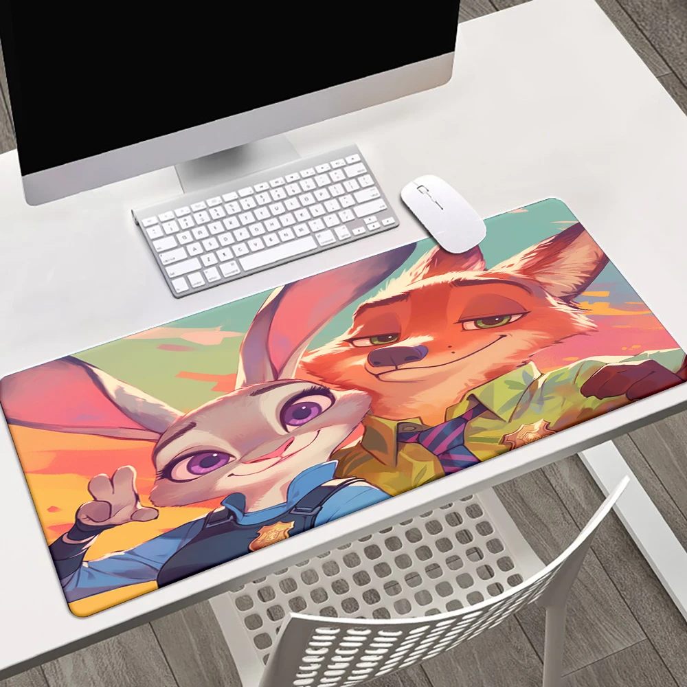 Miniso Zootopia Cartoon Large Mousepad XXL Mouse Pad Keyboard Gaming Accessories Mouse Mats,Coffee Mat,Game Computer Desk Mat