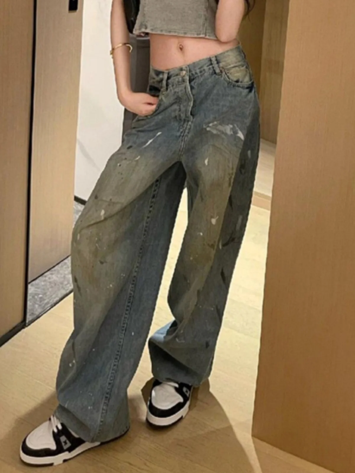 

Curvy Women'S Glitter Jeans Flared Bell Bottom Bootcut Trumpet Leg Lengthening Extended Silhouette Slim Fitting Pear Shaped