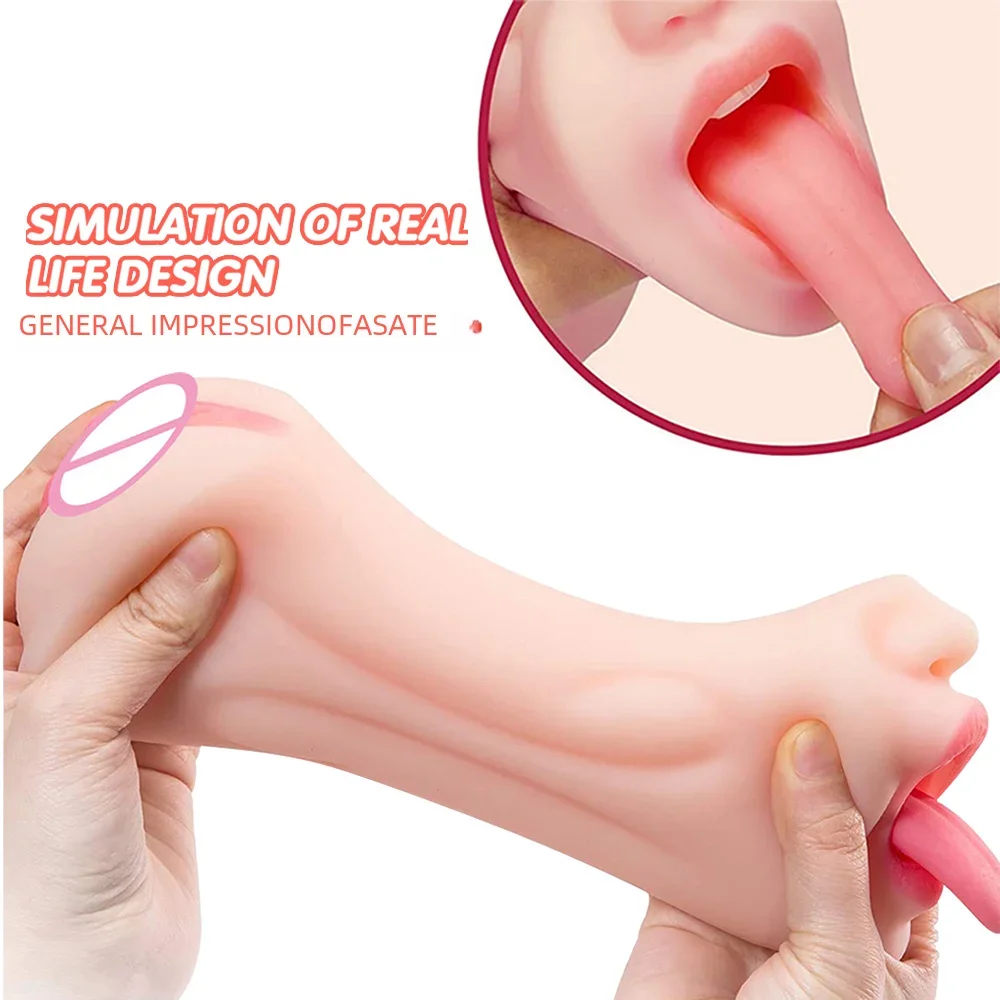 Realistic Male Masturbators Cup Artificial Vagina 3D Pocket Pussy Real Vagina Sextoys Silicone Sex toy for Men Adult Product