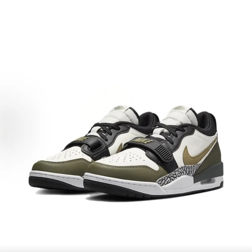 حذاء Nike Jordan Legacy 312 Low للجنسين متعدد الاستخدامات لأداء المحكمة ونمط الشارع خارج المحكمة CD7069-120