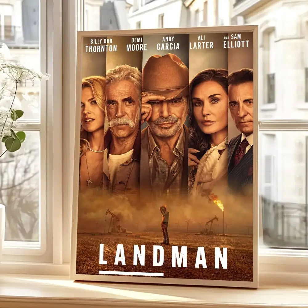 ملصق لاندمان من المسلسلات التلفزيونية يطبع ذاتي اللصق للمنزل مناسب لتزيين غرفة المعيشة #6