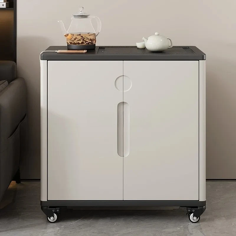 طاولة شاي متحركة من Wujinshi، طاولة جانبية صغيرة للشقة، طاولة قهوة متعددة الوظائف #1