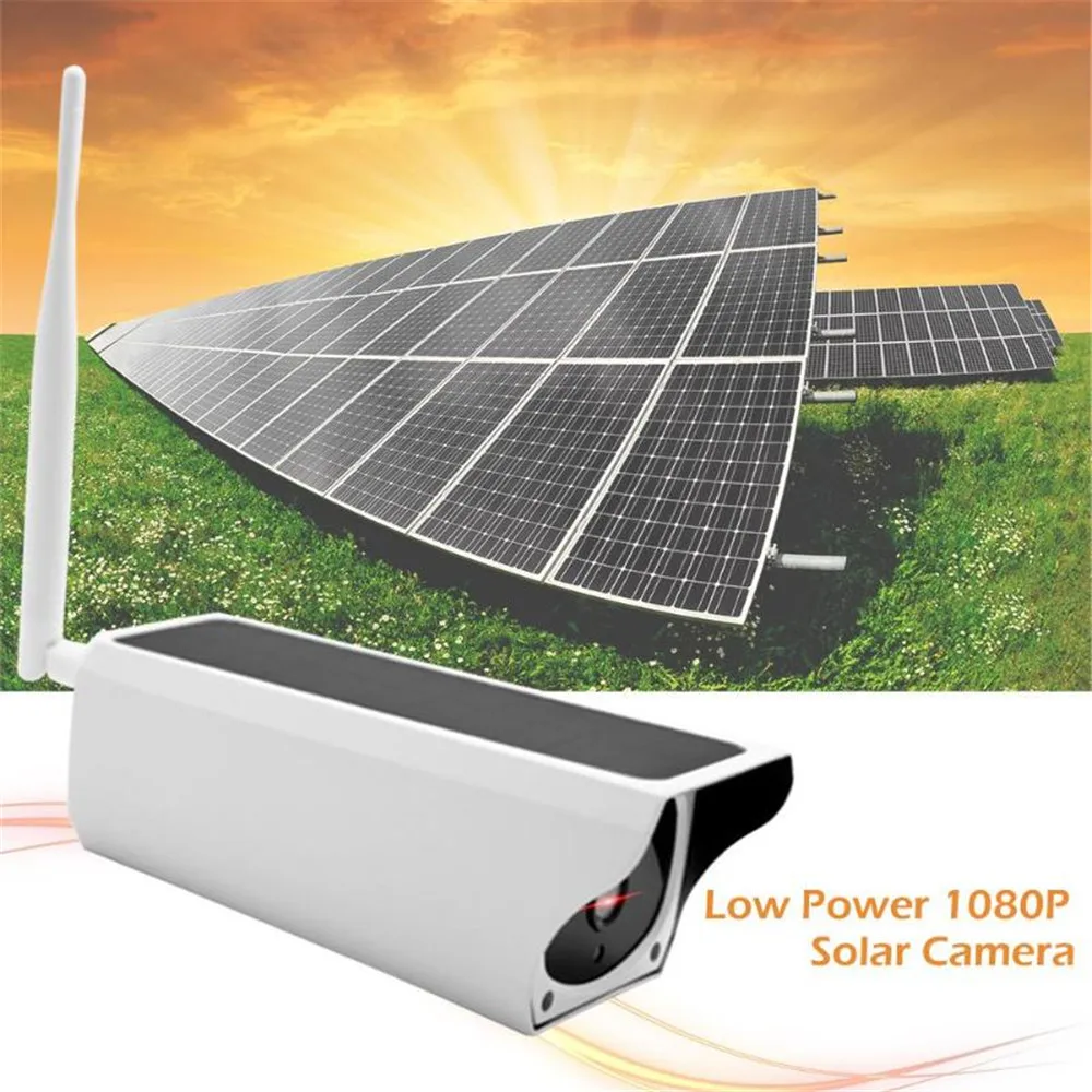 

2MP 1080P UBOX APP с низким энергопотреблением, IP-камера на солнечной энергии, уличный водонепроницаемый монитор видеонаблюдения для домашней безопасности