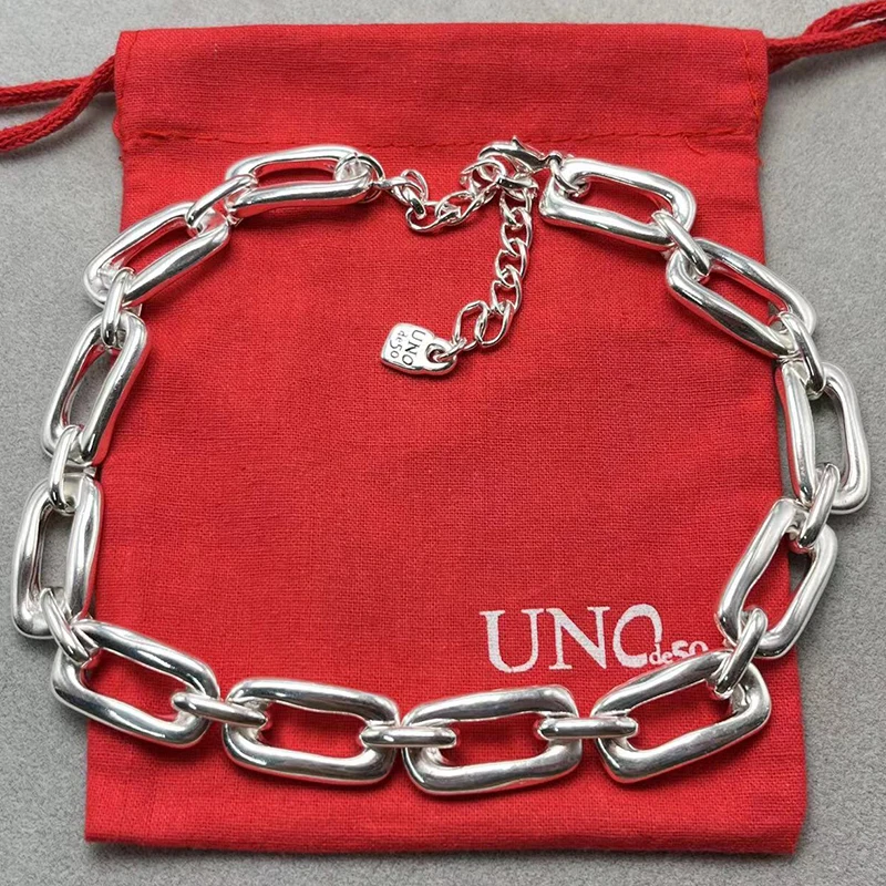 

2023 UNOde50 New European and American Hot Selling Fashion Creative Exquisite Necklace Women's Romantic Jewelry Gift Bag
