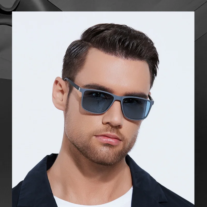 F·DRACON New Ultra Light Boxy Men's Sunglasses Fashionable Polarized Sunglasses Fishing And Driving Retro Sunglasses 63761