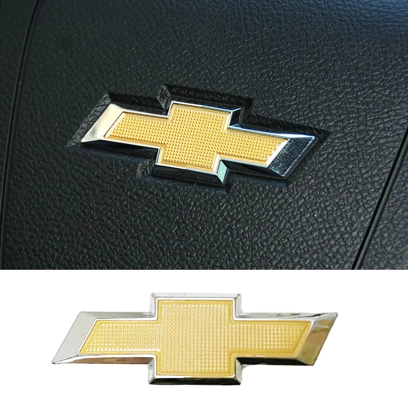 58x20 мм для Chevrolet Cruze Spark Aveo Sail Orlando Corvette Cobalt Malibu Trax, центральный значок на руль, автомобильная наклейка