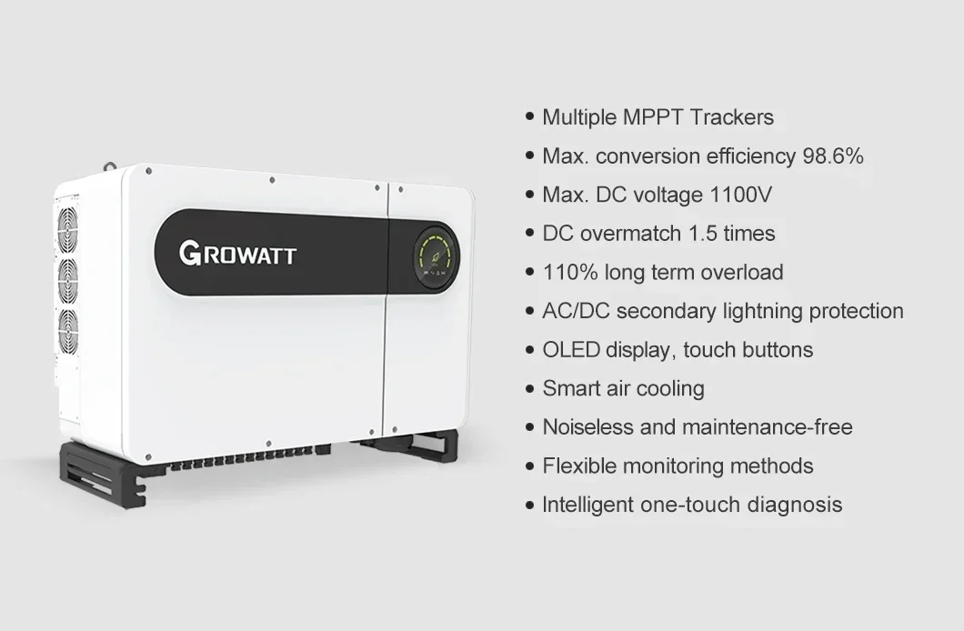 GROWATT MAX50KTL3-LV – MAX80KTL3-LV Dreiphasig 380 V/7 MPPT