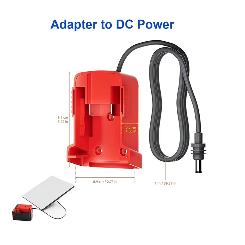 For Starlink Mini Power Cable 18AWG Cable For Milwaukee Charger Adapter To DC Power For Starlink Mini Plug And Play