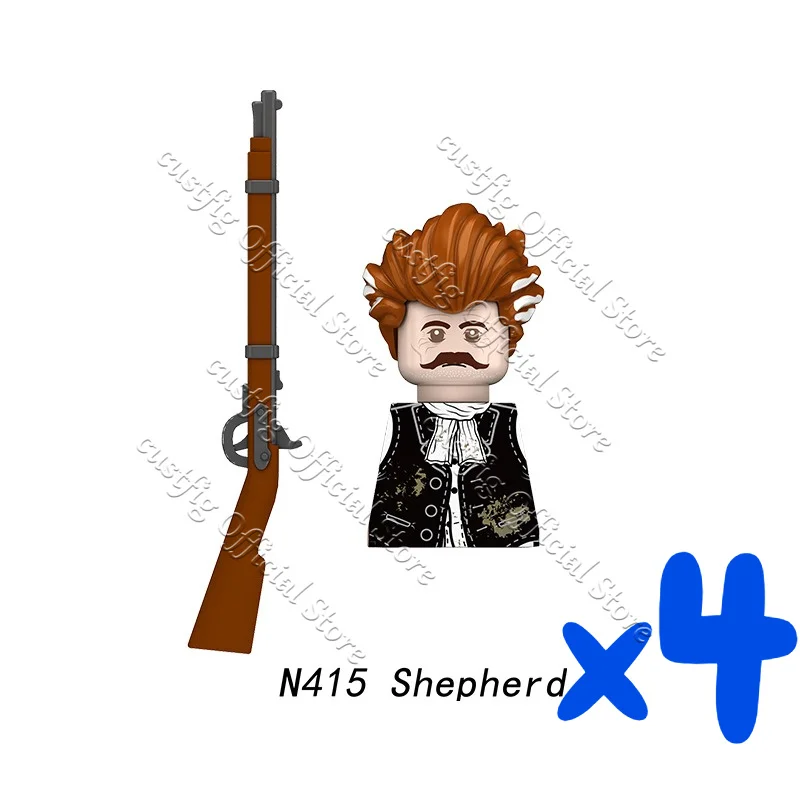 US Western Cowboy Militär-Bausteine Amerikanischer Bürgerkrieg Armee-Soldaten-Figuren Infanterie Kavallerie Sheriff Waffen DIY Bausteine Spielzeug
