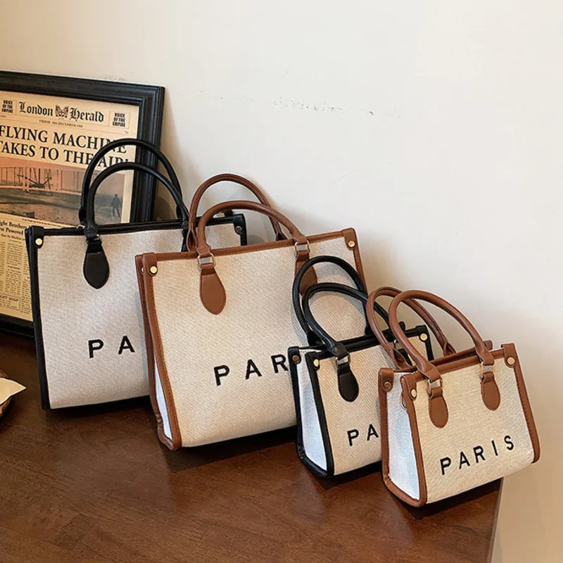 

Designer Large Capacity Female Crossbody Bag High Quality Women Canvas Handbags