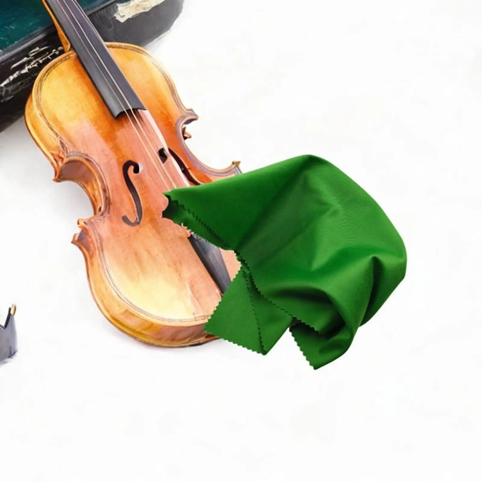 Guitar Violin Piano Microfiber Cleaning Cloth 30x30cm Soft Fiber Polisher for Instrument Care and Accessories