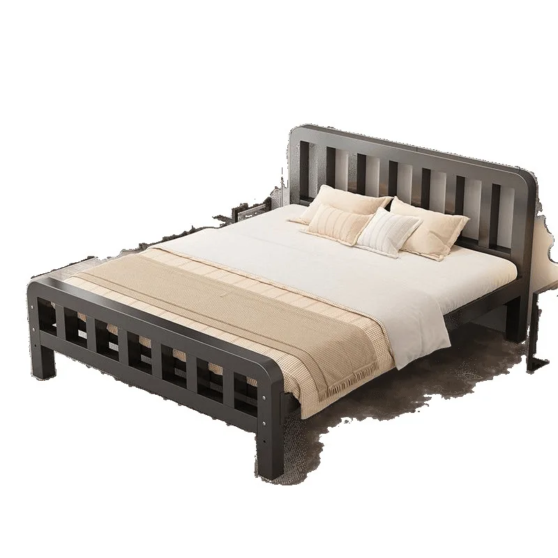 

Wrought iron bed, double 1.8 single 1.0 meters iron frame bed, stainless steel 1.5m rental room dormitory