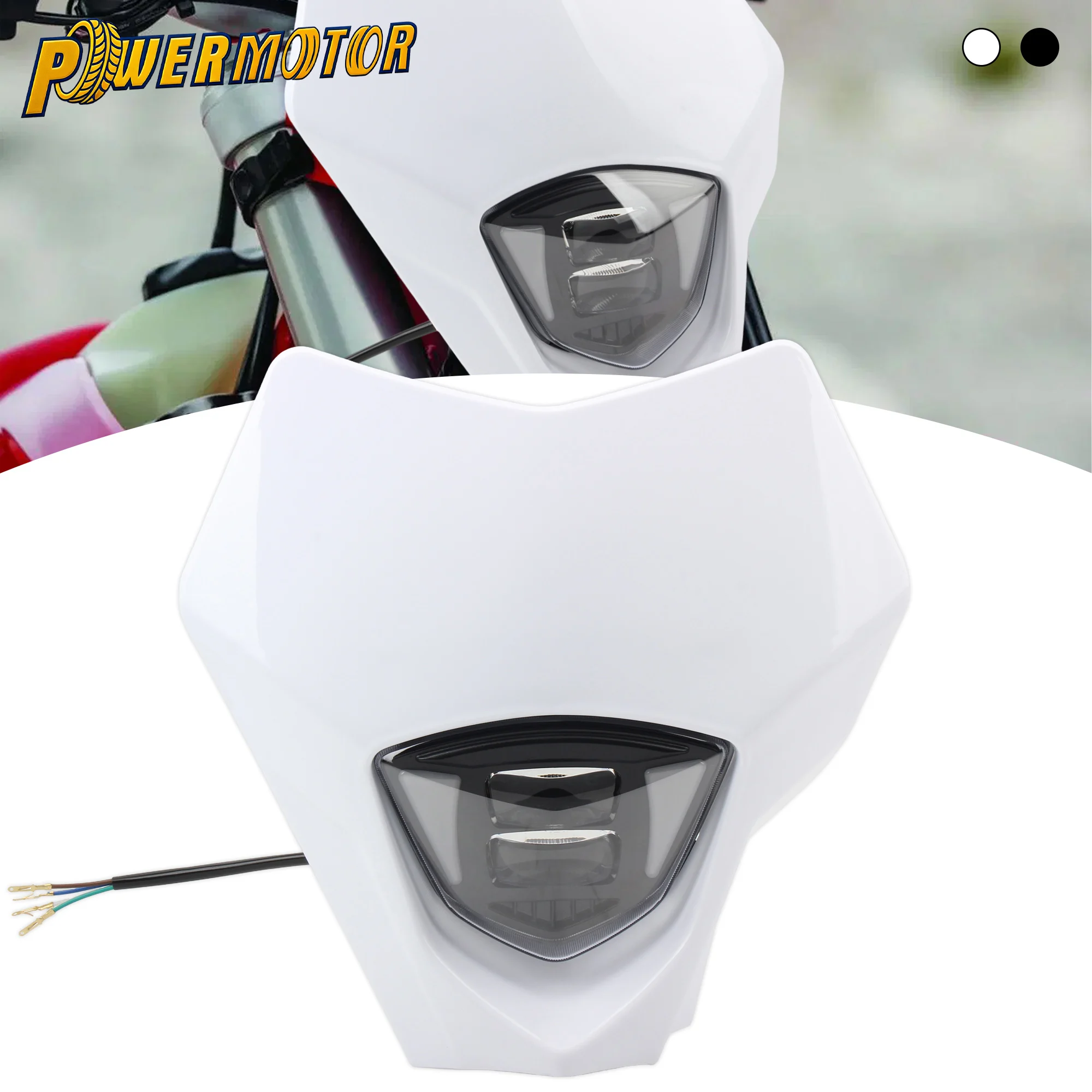 

For GasGas Motocross Headlight LED Hi/Lo Beam EX300 250F 350F 450F EC250 300 EC250F 350F MC250F 450 2021-2023 Motorcycle Headlam