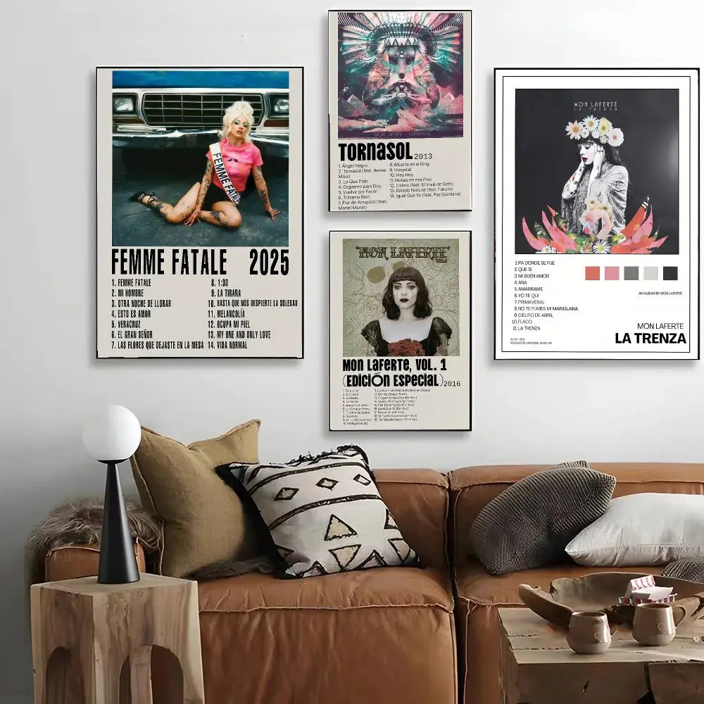 Singer Mon Laferte Poster HD Art Decorative Wall Art Waterproof Home Décor for Living Room Bedroom Café Stylish Gift