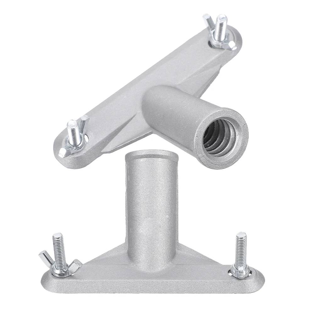 

2 Pcs Roller Brush Adapter Broom Handle Threaded End Head Bracket Replacement Connecting Part Aluminum Alloy Converter