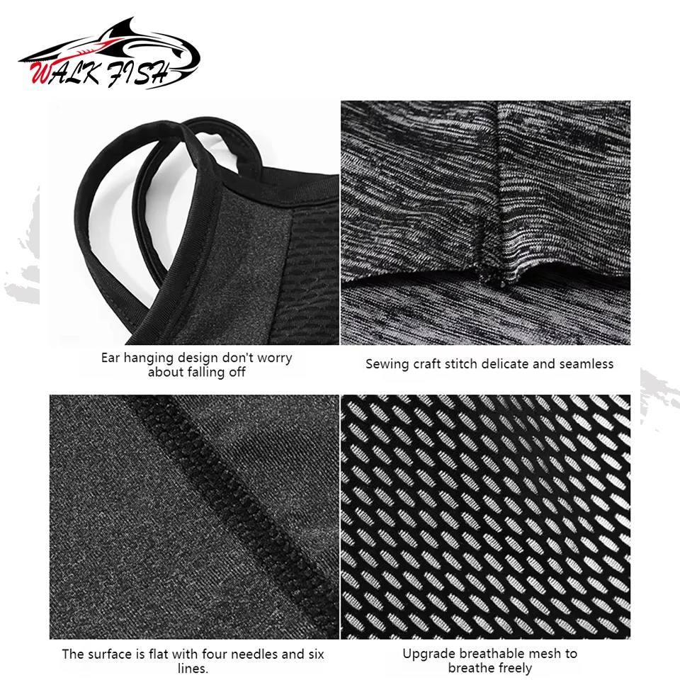 WALK FISH Máscara de pesca UV transpirable con protección solar - imagen 4