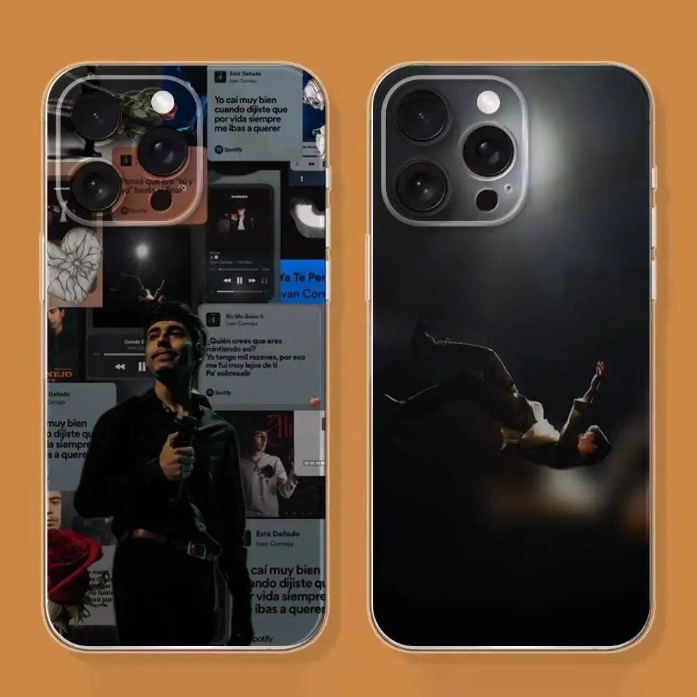 حافظة هاتف I-Ivan C-Cornejo لهاتف iPhone 6,16,15,14,13,12,11,17 Pro,Max,Plus,X,XS,XR,SE,غطاء ناعم شفاف صغير