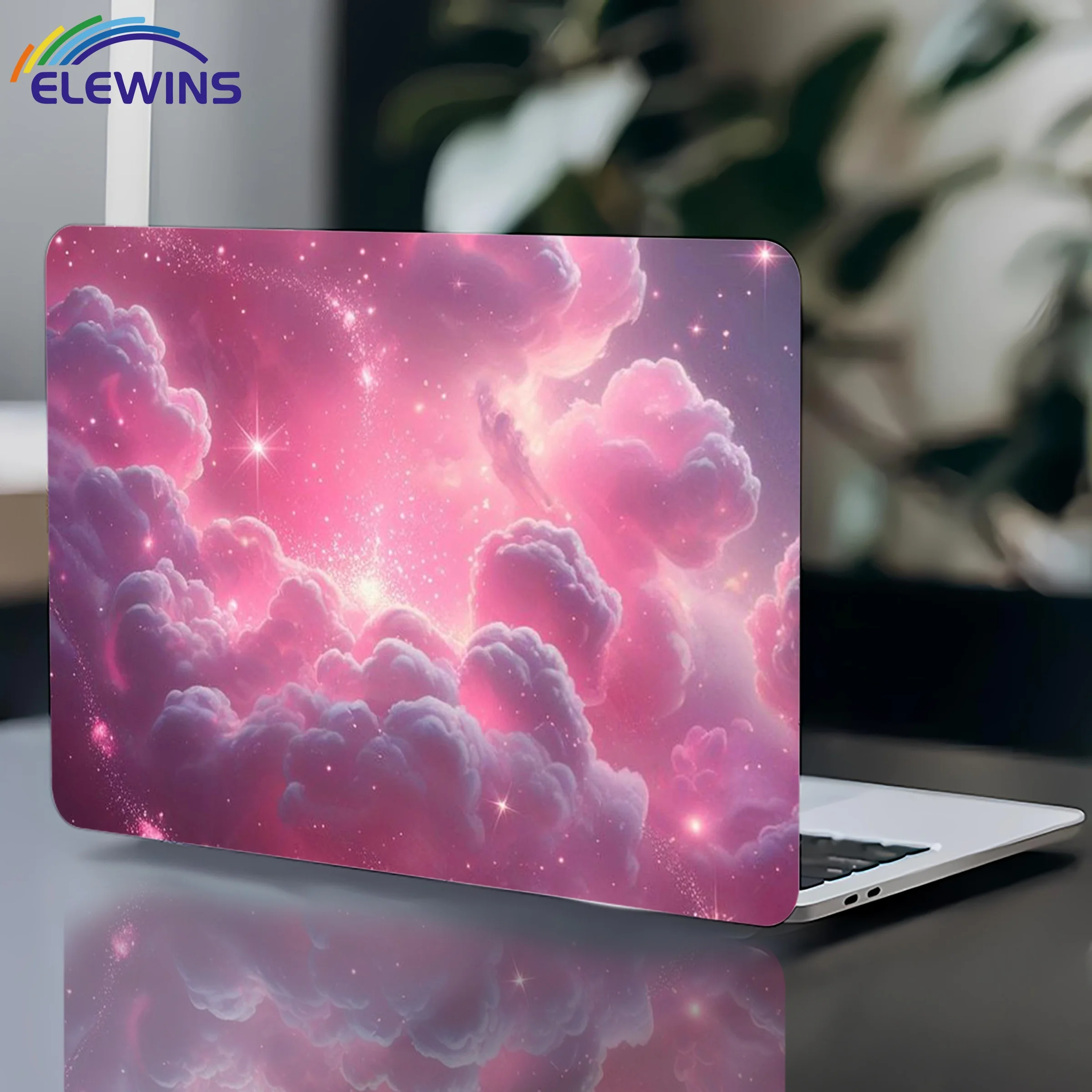 

Pack of 2 Pink Sky Pattern Laptop Art Decal Case, Universal Laptop Skin Sticker for Laptops, Cars, Helmets, Motorcycles,