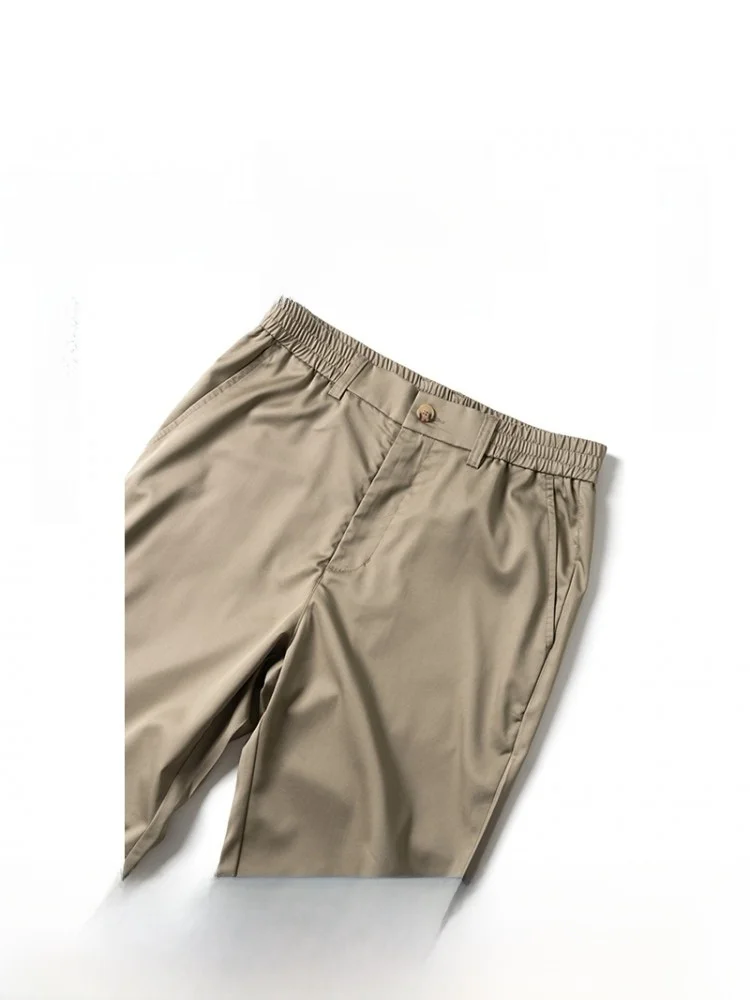 

Весенние модные брюки для мужчин среднего и пожилого возраста: тонкие, прямые, свободного кроя, с высокой талией, повседневные