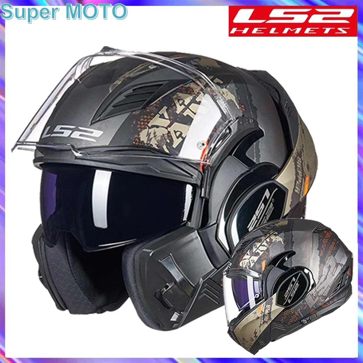 Original LS2 FF900 Motorcycle Helmet Flip Up Capacete Full Face Racing Cascos LS2 Road Riding Men Women For BMW For DUkadi