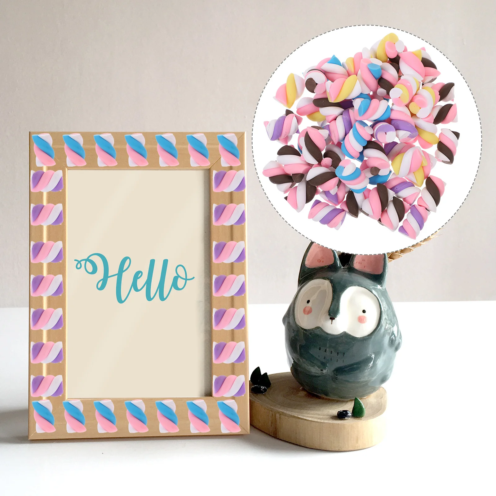 60 قطعة من مادة غلاف الهاتف ملحقات حرفية ملحقات فخار ملحقات حرفية ملحقات فخارية مواد ذاتية الصنع #1