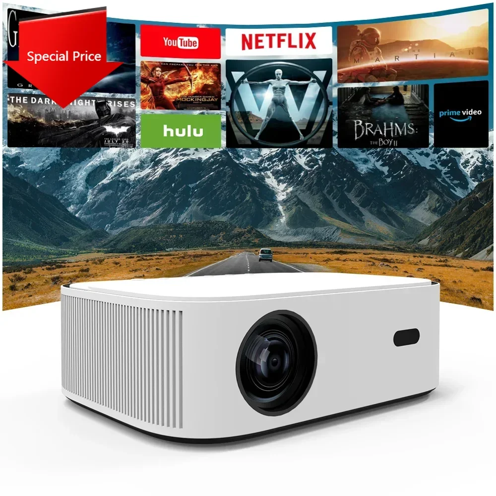 Original Factory Outdoor LCD LED 4K 1080p Wifi TV 10000 Lumens Portable Android Smart Pro Bluetooth Proyector Price Projector