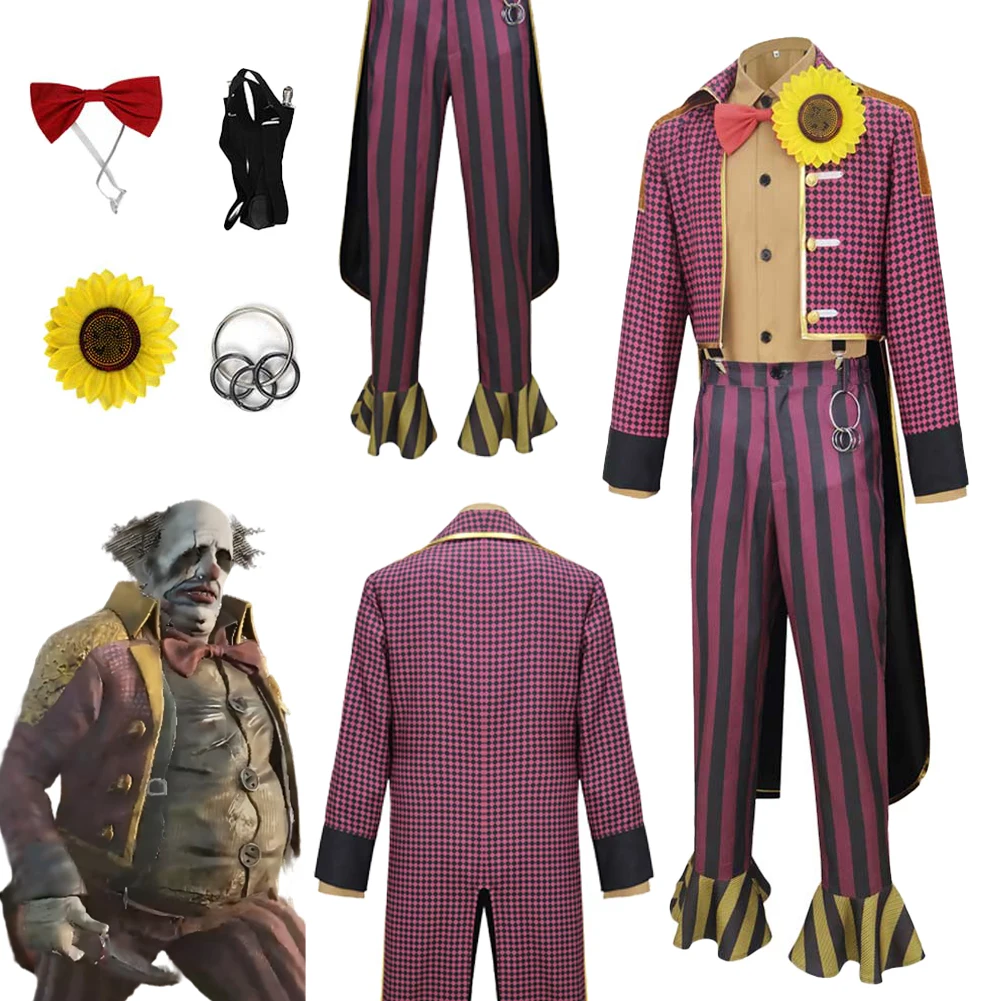 

Fantasia Horror Game Daylight The Clown Cosplay Clothing Men Disfraz Costume Male Fantasy Halloween Carnival Party Clothes
