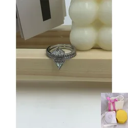 New fashion hot selling Stilla ring mixed cutting white high-end exquisite holiday romantic gift