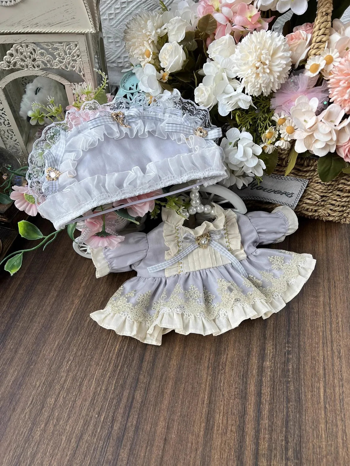 Originale fatto a mano fiaba Lolita vestito da principessa vestito per 20cm 30cm 40cm bambola giocattolo gonna vestiti Costume Cosplay carino D