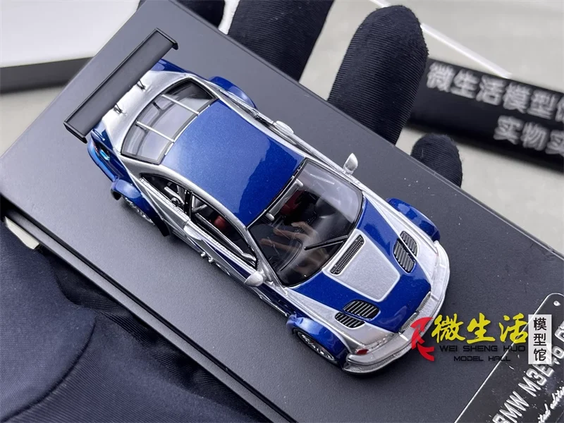 

DCM 1:64 E46 GTR Sliver Blue Diecast Model Car In 2025