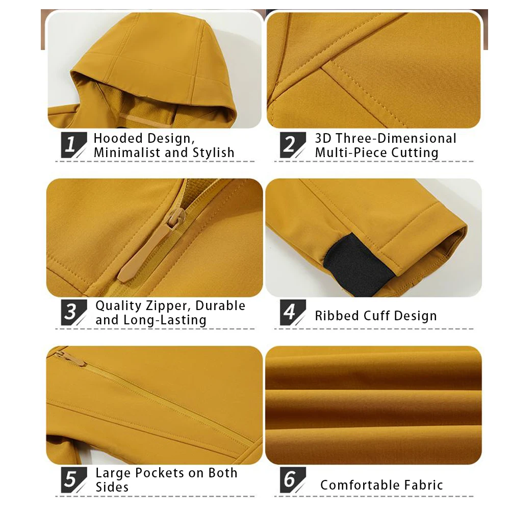 Premium Couples Outdoor Windbreaker - 3-in-1 Waterproof Windproof Stain-Resistant Jacket for Spring Autumn Hiking