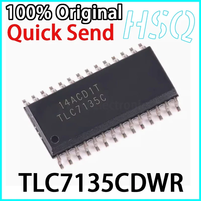 2PCS Original TLC7135CDWR TLC7135C SOP28 4.5 Bit Analog-to-digital Converter Chip in Stock