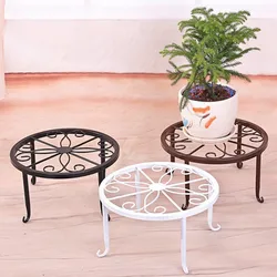 Floor Standing Single Pot Iron Flower Rack, Indoor Balcony Flower Rack, Flower Pot Rack