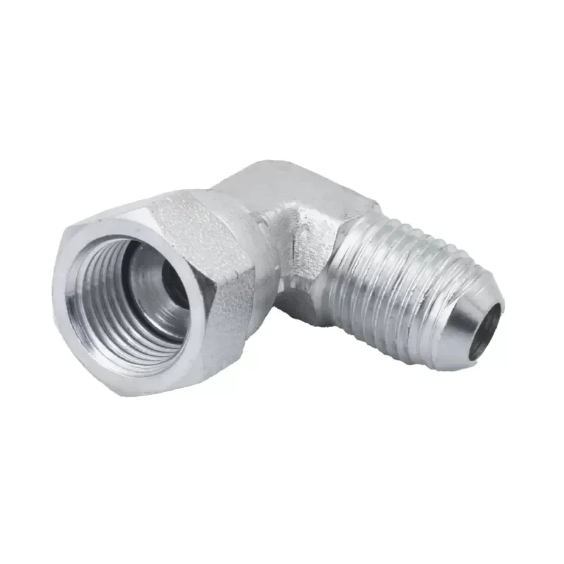 Złączka hydrauliczna kątowa 45 stopni, kolanko, gwint NPT 7/16 9/16 3/4 7/8, adapter z gwintem wewnętrznym i zewnętrznym. — zdjęcie 6