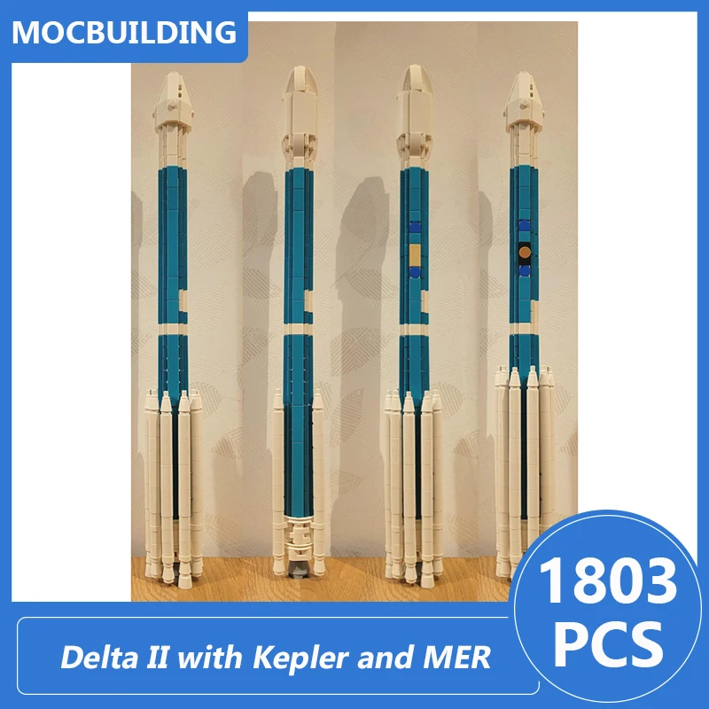 Delta Ii Met Kepler En Mer 1:110 Schaal Model Moc Bouwstenen Diy Monteren Bakstenen Ruimte Serie Educatief Speelgoed Geschenken