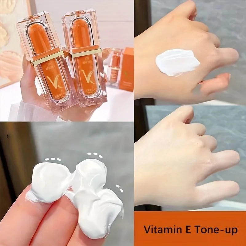 Crème pour le visage à la vitamine C, soin hydratant au toucher léger, bloc VC, dissimule pour une peau saine et brillante