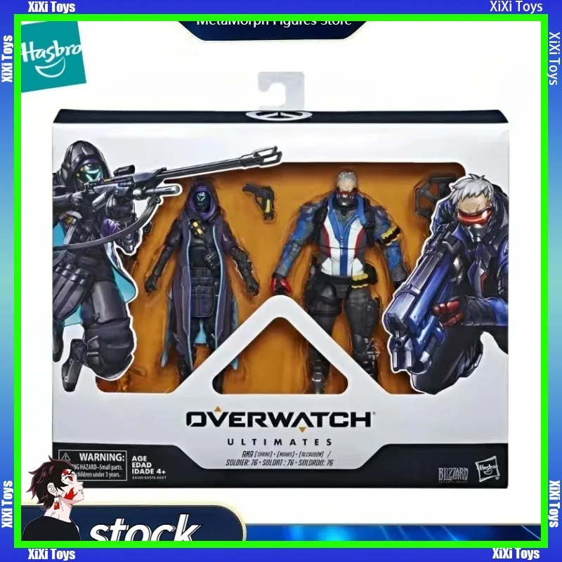 

Original Hasbro Overwatch Ultimates MERCY·ANGE/PHARRH/IRACER/MCCREE/ANR/SOLDIER:76 Anime Figures Toy Model Collection