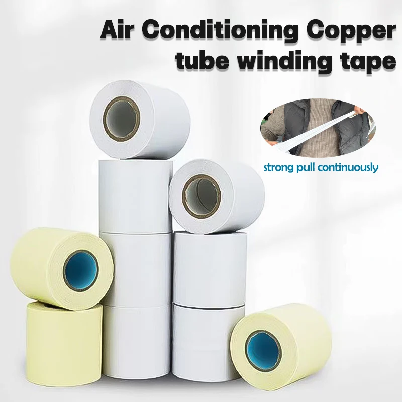 

60mm x 9M Air Conditioner Pipe Tape Outdoor Unit Duct Sunscreen PVC Tape Waterproof Fitting For Air Conditioning Installation