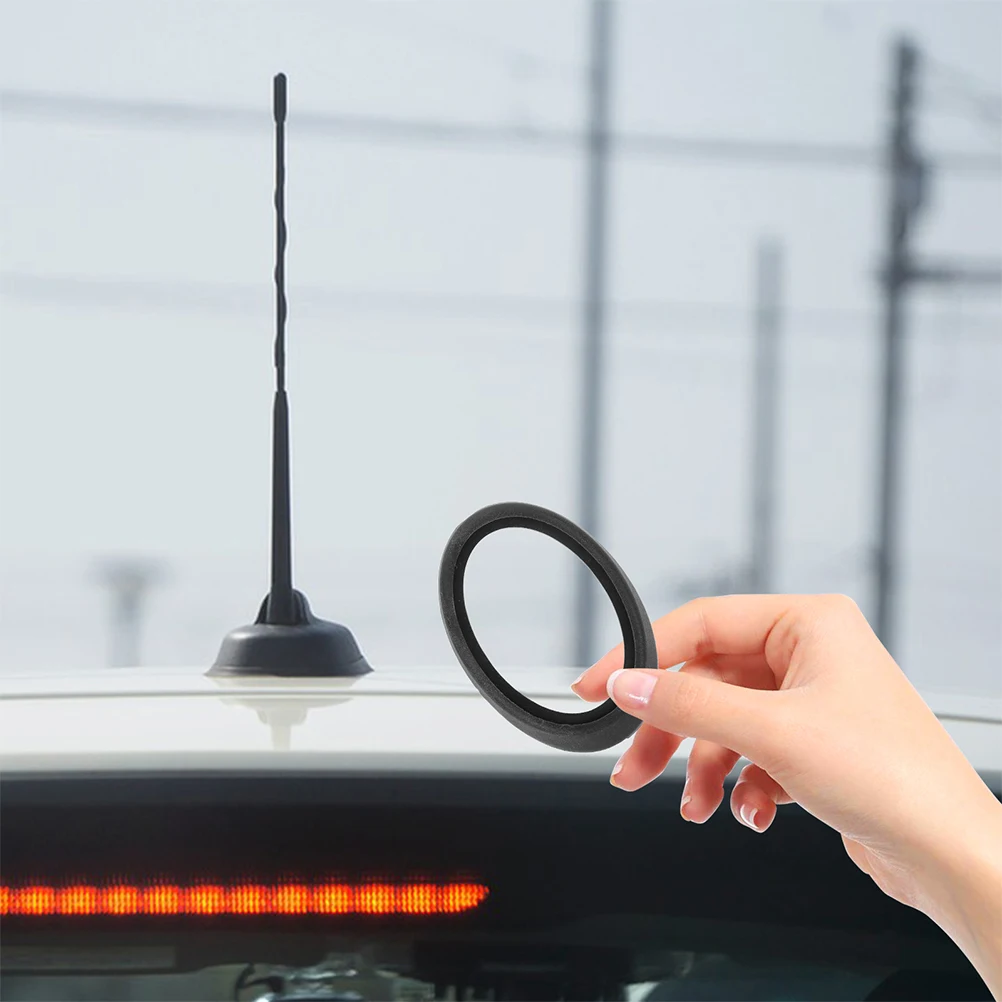 

2Pcs Universal Car Antenna Base Rubber Seal Gasket Easy Install Sealing Ring Automotive Antenna Replacement Parts