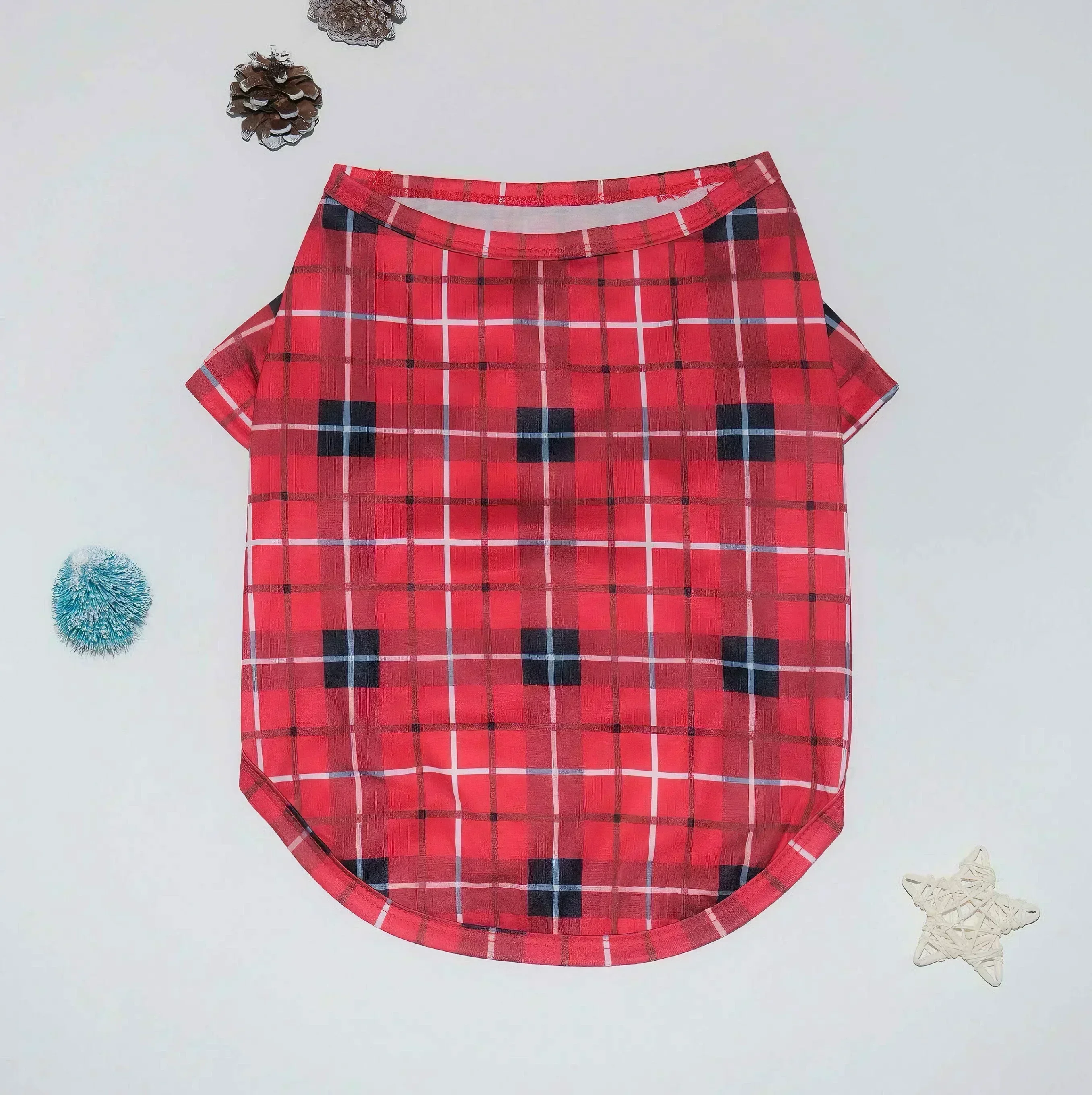 New 2024 Christmas Family Look Plaid Print Mom Dad Kids Matching Pajamas Set Baby Dog Romper Boys Girls Clothes Warm Soft Pyjama