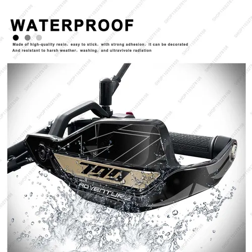 Imagen 2 del producto Para CFMoto 700MT ADV 2025 motocicleta 3D pegatina de resina guardamanos pegatina de protección de mano