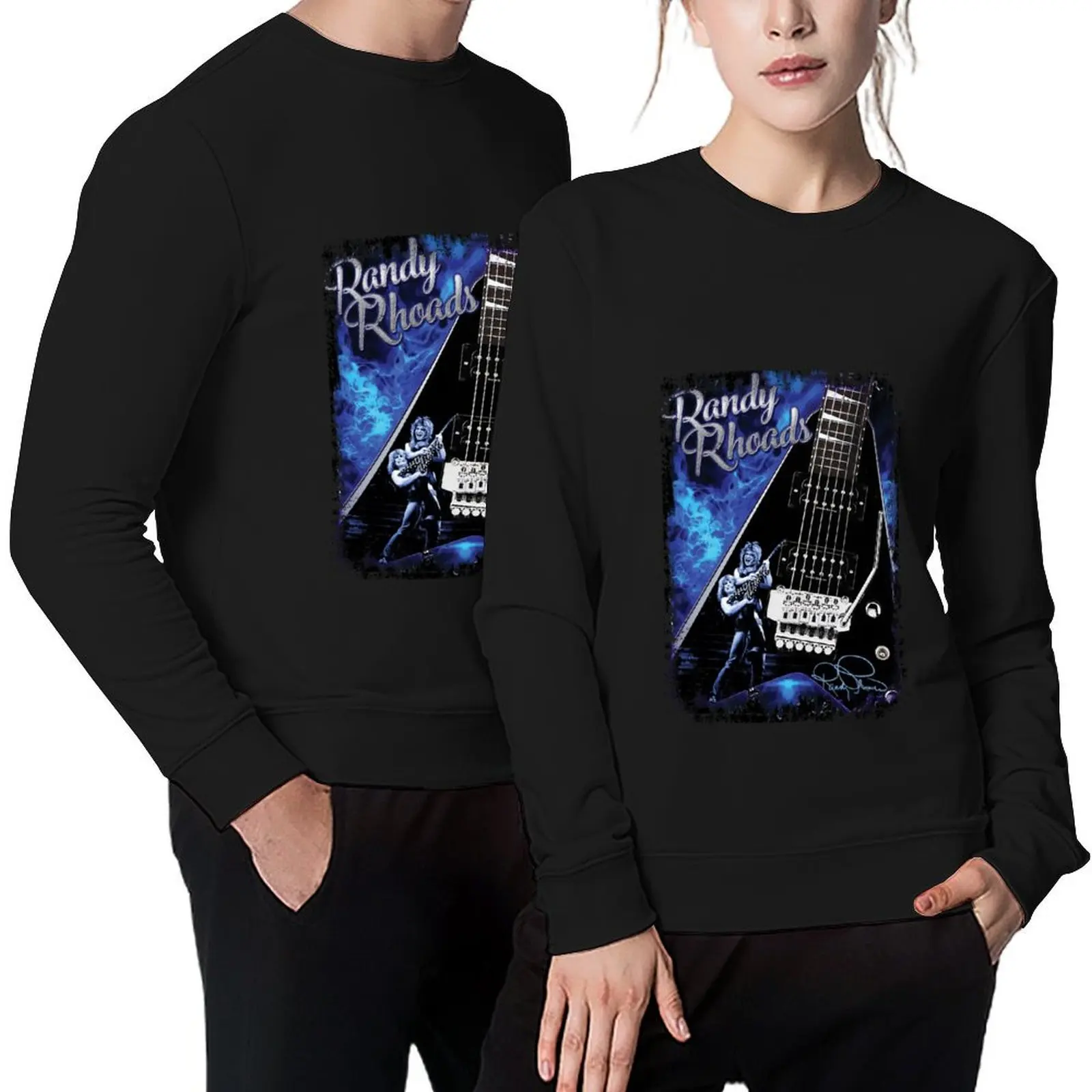 

Randy Rhoads a guitar hero Pullover men's clothes male clothes anime clothes for men aesthetic sweatshirts