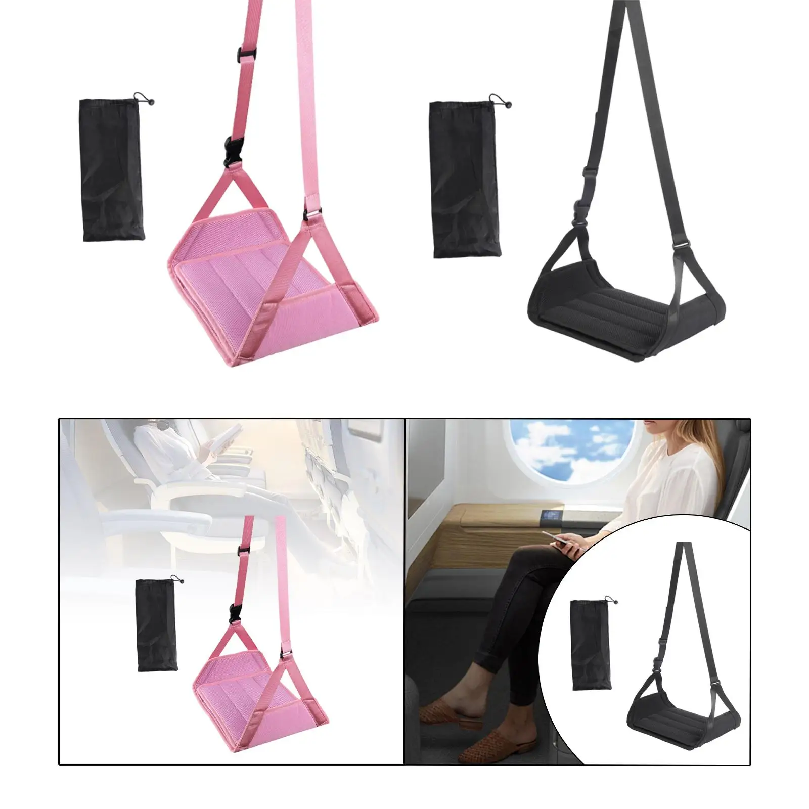 

Поддержка гамака для ног в самолете, регулируемая длина, ткань Оксфорд, портативная подставка для ног в самолете для женщин и мужчин, автомобиль, офис, дом, длительное путешествие