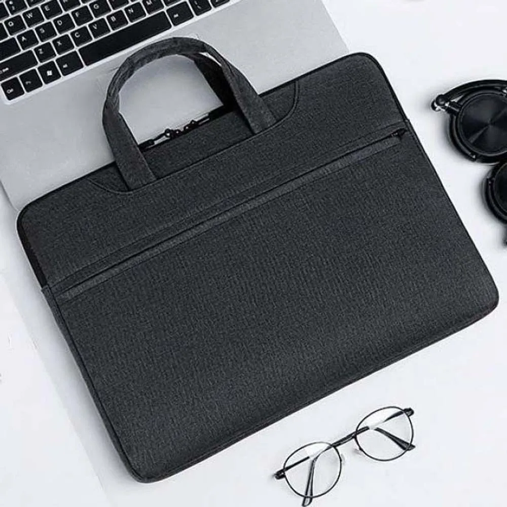 Oxford Cloth Laptop Handbag Solid Color Large Capacity Computer Storage Bag Polyester Scratch Prevention Business Briefcase
