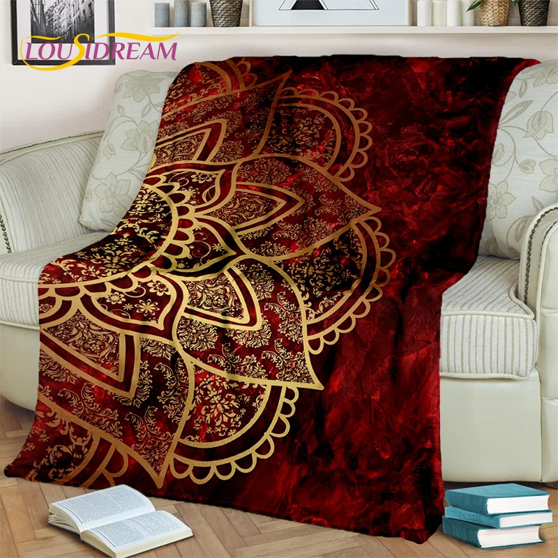 3D Bohemia  Meditation Mandala nature Spirit Yoga Blanket,Soft Throw Blanket for Home Bedroom Bed Sofa Picnic Cover Blanket Kids