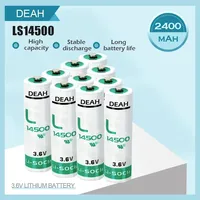 10PCS LS14500 ER14505 14500 TL5104 AA 2400mAh 3.6V Lithium AA Battery For Water Gas Meter PLC CNC ETC Machine Primary Batteries