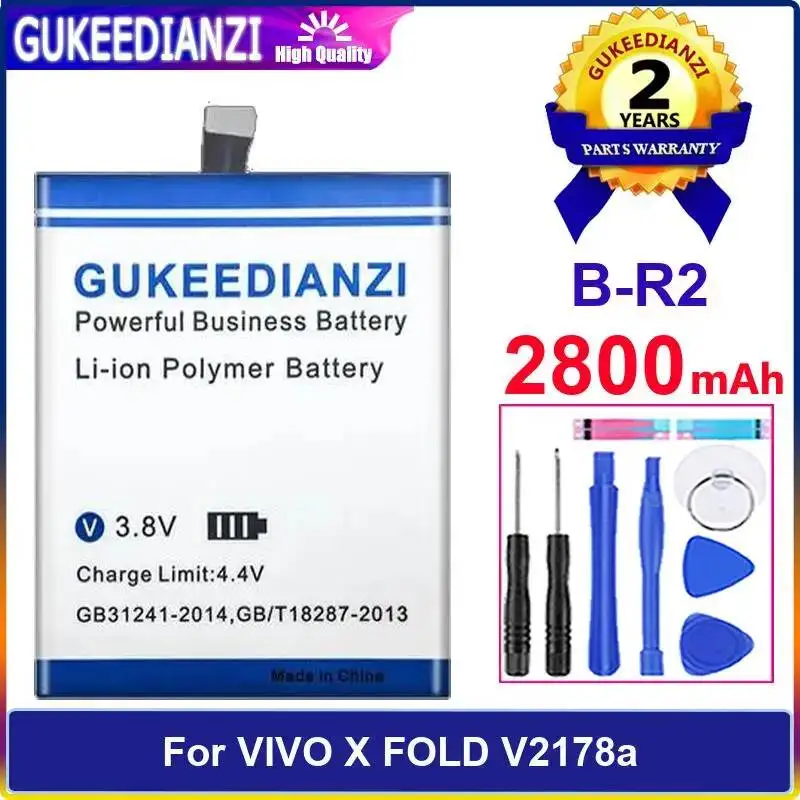 

For Vivo X Fold V2178a Mobile Phone Battery 2800Mah Reliable Power B-R2